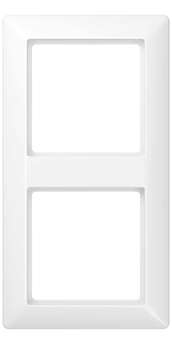 JUNG AS582WW 2-fach Rahmen in Alpinweiß für Unterputz-Montage, Serie AS