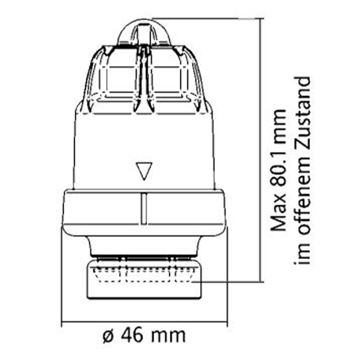 Eberle Stellantrieb TS+S.11 – thermoelektrischer Stellantrieb 230 V für Fußbodenheizung