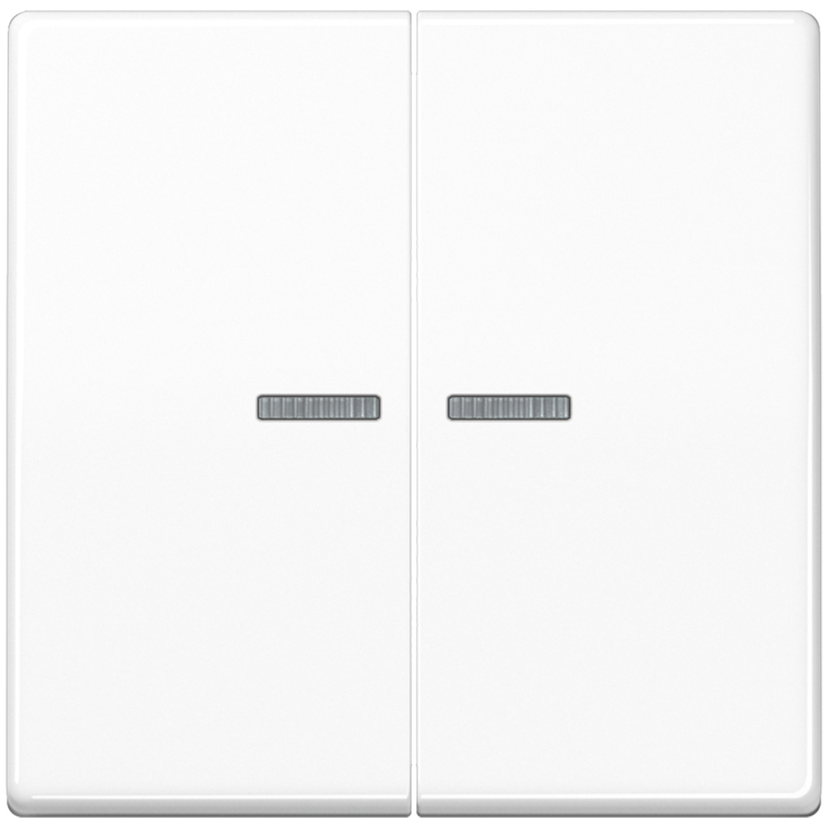 JUNG Serienwippe AS591-5K05WW 2-fach mit Lichtleiter alpinweiß