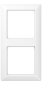 JUNG AS582WW 2-fach Rahmen in Alpinweiß für Unterputz-Montage, Serie AS