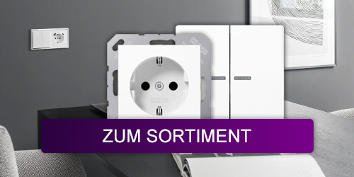 Elektromaterial – moderne Lichtschalter & Steckdosen